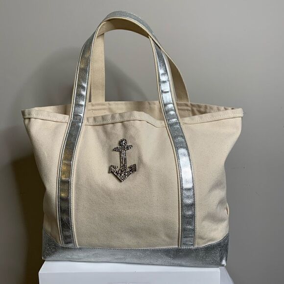 Tanner Nautical Canvas Tote - Picture 1 of 16